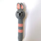 Crocheted Horse, Bunny Rabbit, Duck or Little Lamb Baby Stick Rattle