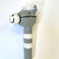 Crocheted Horse, Bunny Rabbit, Duck or Little Lamb Baby Stick Rattle