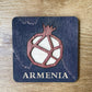 Geometric Pomegranate Coaster