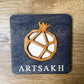 Geometric Pomegranate Coaster