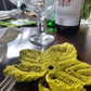 Grape Leaf Coasters, Set of 3
