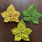 Grape Leaf Coasters, Set of 3
