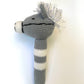 Crocheted Horse, Bunny Rabbit, Duck or Little Lamb Baby Stick Rattle