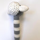 Crocheted Horse, Bunny Rabbit, Duck or Little Lamb Baby Stick Rattle