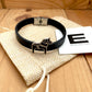 Dala Horse 925 Sterling Silver & Leather Bracelet