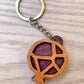 Double Sided Pomegranate Keychain Accessory