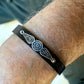 Eternal Wings 925 Sterling Silver & Leather Bracelet