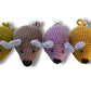 Crochet Catnip Mouse Toy - 4 colours!