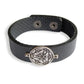 Armenian Ornamental Art 925 Silver & Leather Bracelet