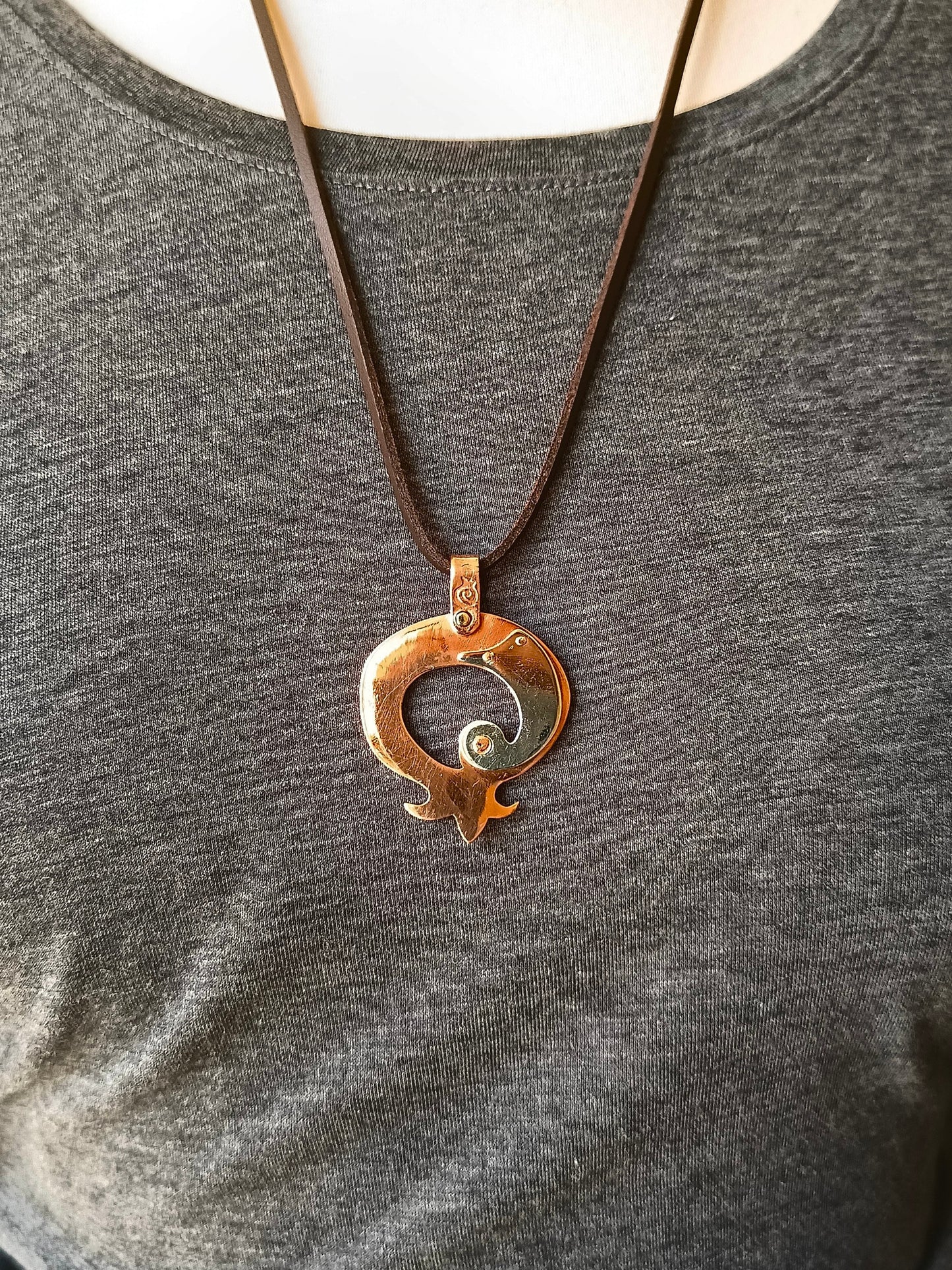 Pomegranate Precious Metal Pendant Necklace