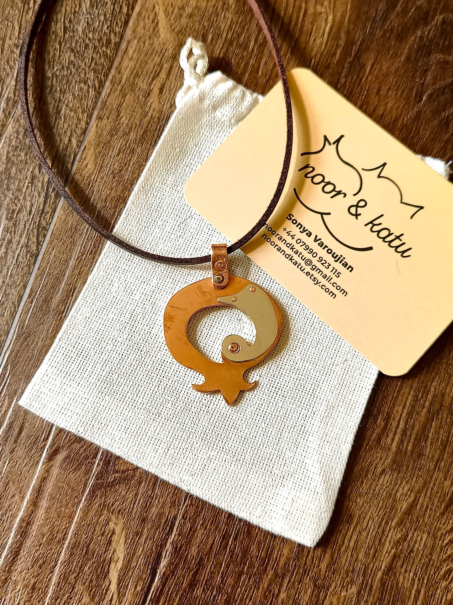 Pomegranate Precious Metal Pendant Necklace