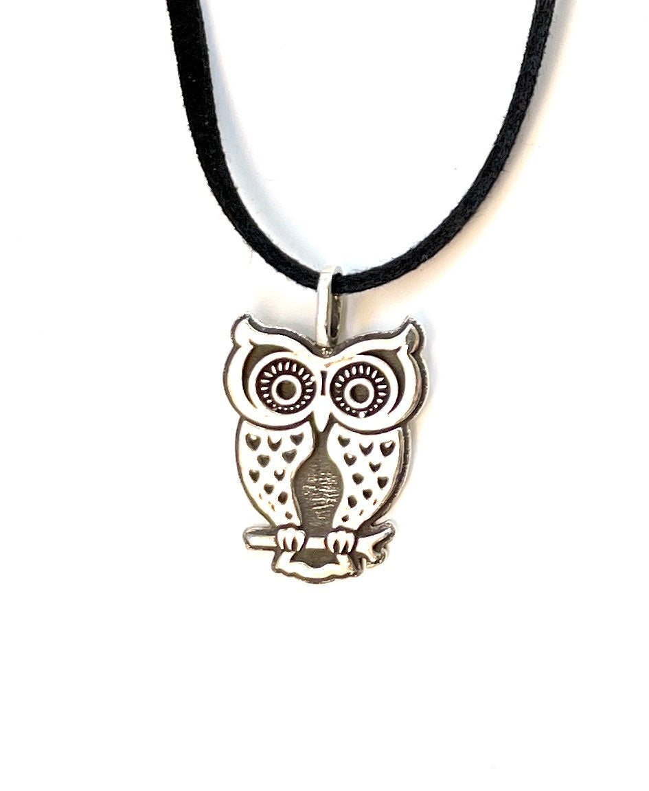 Owl 925 Sterling Silver Pendant Necklace with Keepsake Box