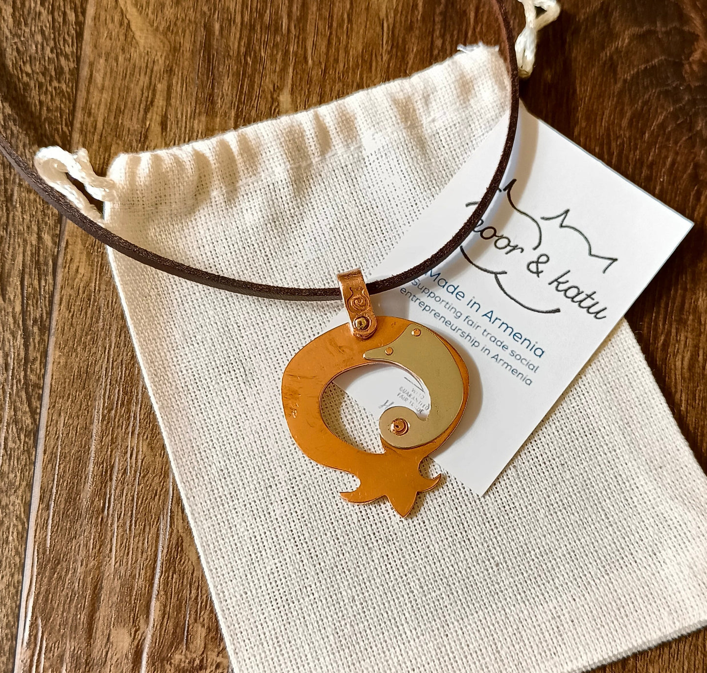 Pomegranate Precious Metal Pendant Necklace