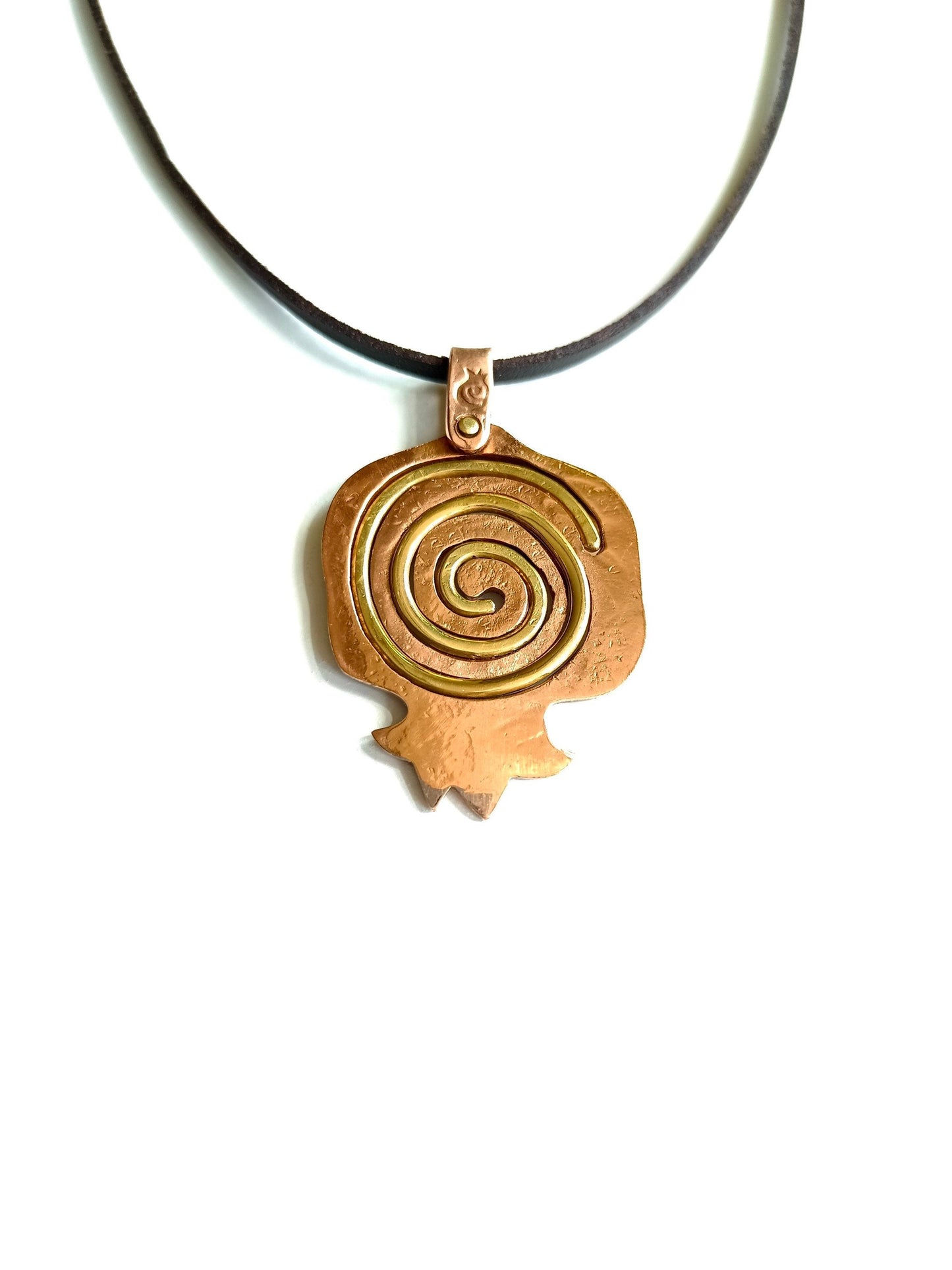 Pomegranate Eternity Precious Metal Pendant Necklace