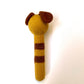 Crocheted Elephant, Giraffe, Puppy Dog or Bee Baby Stick Rattle