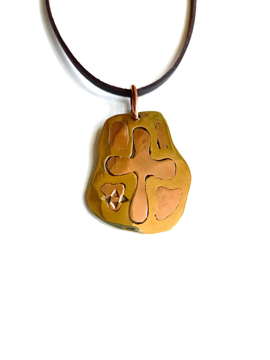 Strength Precious Metal Pendant Necklace