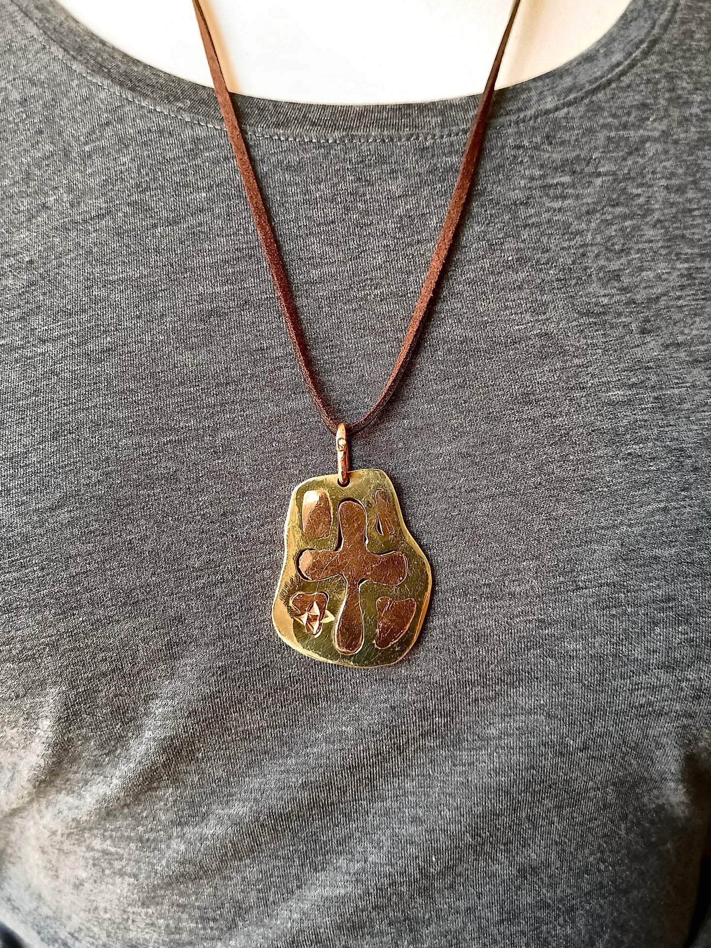 Strength Precious Metal Pendant Necklace