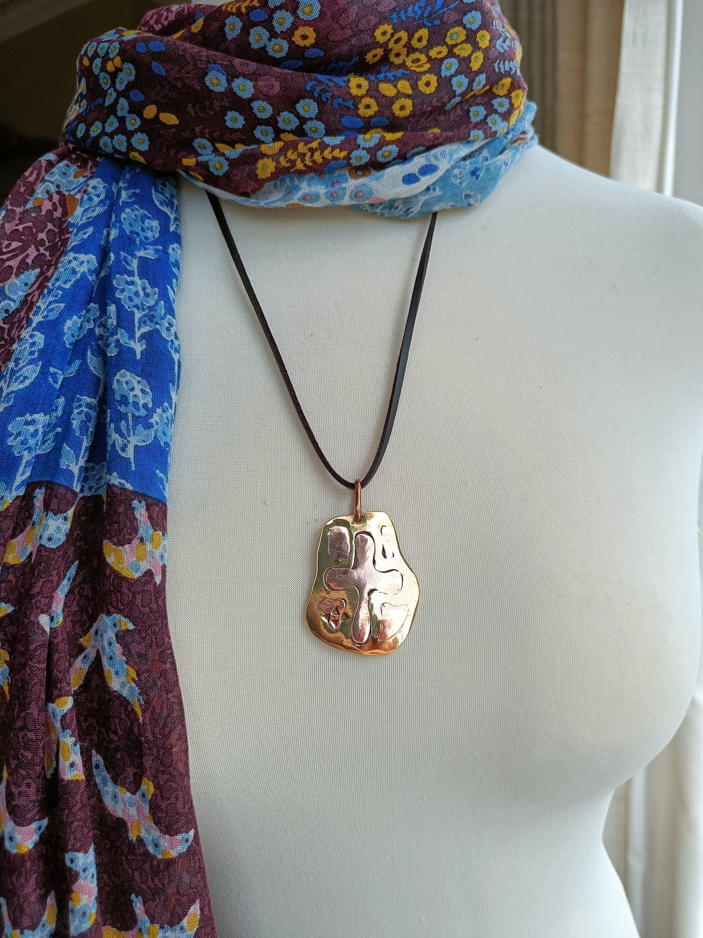 Strength Precious Metal Pendant Necklace